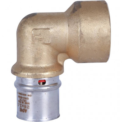 Угольник-переходник STOUT с внутренней резьбой 1"х26 для металлопластиковых труб прессовой SFP-0010-000126