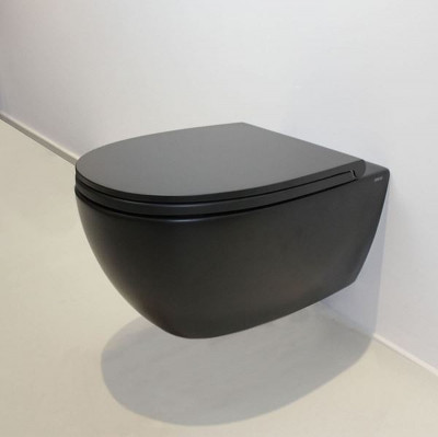 Унитаз Globo 4ALL MDS03.AR подвесной черный без сиденья