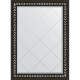 Зеркало настенное Evoform ExclusiveG 102х75 BY 4182 с гравировкой в багетной раме Черный ардеко 81 мм  (BY 4182)