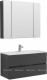 Комплект мебели для ванной Aquanet Алвита 100 серый антрацит (00241397)  (00241397)