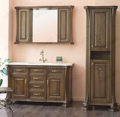 Аллигатор-мебель Classic ALC 125В (цвет 92) комплект мебели для ванной из массива дерева