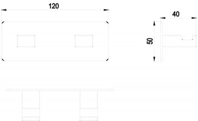 Timo Selene 10014/00 chrome крючок двойной, хром