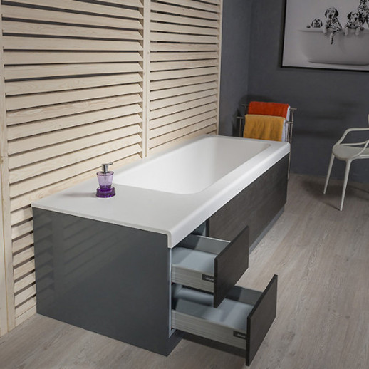 Balteco Integra 210 ванна из искусственного камня Xonyx (со шкафчиками), 210 см х 80 см