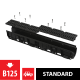 Дренажный канал 100 мм с пластиковой рамой и решеткой из композитного материала B125 AlcaPlast AVZ104-R402  (AVZ104-R402)