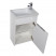 Aquanet Дувр 45 тумба с раковиной, белая