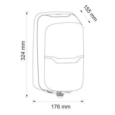 Диспенсер универсальный  для туаленой бумаги/полотенец с центральной вытяжкой MERIDA HARMONY MINI BHB701