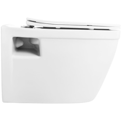 Унитаз с инсталляцией BelBagno Loto BB070CHR/SC/BB002-80/BB018-GV-BIANCO с сиденьем микролифт и белой клавишей смыва