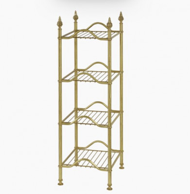 Этажерка из латуни MIGLIORE MIRELLA 26626 L49хH107xP33 см 4 полки-решетки, бронза