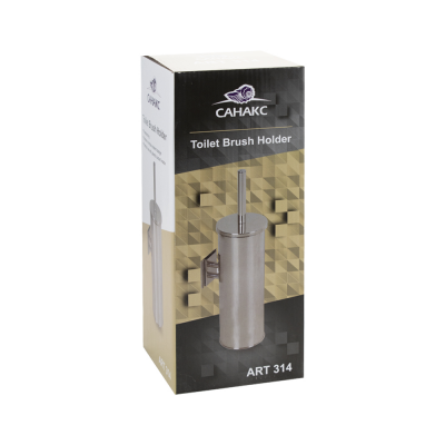 Туалетный ершик настенный GFmark 314, нержавеющая сталь