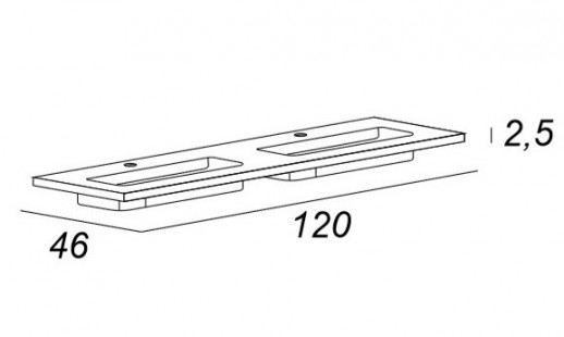 Тумба под раковину CEZARES TIFFANY 120 Blu Petrolio