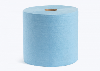 НРБ 270235 протирочные полотенца, 350 м, Premium, синие (2 рулона, 24 см)