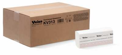 Veiro Professional Полотенца для рук V-сложение Premium, 1 сл, 250 шт, белые