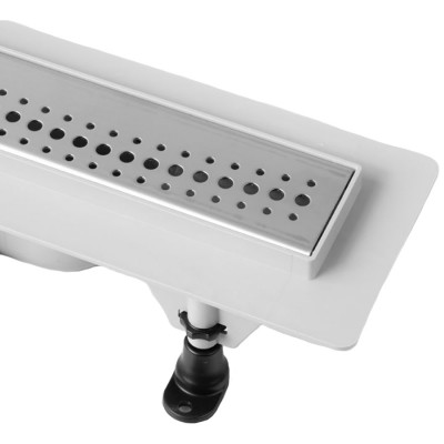 Душевой лоток PlastBrno SZE2850 с решеткой хром/серый