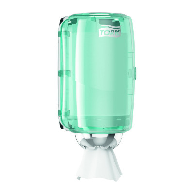 Tork Performance мини-диспенсер для полотенец с центральной вытяжкой белый/голубой