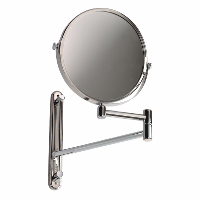 Увеличительное зеркало Mediclinics AI0170C, 2 стороны: простое зеркало и зеркало с 3-х кратным увеличением, двойная выдвижная ручка длиной до 410 мм., нержавеющая сталь AISI 304, глянцевое.
