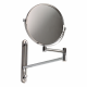 Увеличительное зеркало Mediclinics AI0170C, 2 стороны: простое зеркало и зеркало с 3-х кратным увеличением, двойная выдвижная ручка длиной до 410 мм., нержавеющая сталь AISI 304, глянцевое.  (AI0170C)
