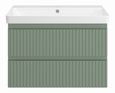 Тумба под раковину Brevita Victory 80 подвесная (зеленая) VIC-09080-0802Я