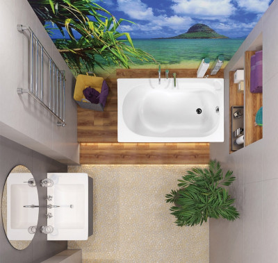 Акриловая ванна Vagnerplast Nike 120x70 прямоугольная