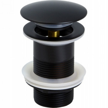 Донный клапан Bronze de Luxe Scandi 21971/1B click-clack черный матовый для раковины