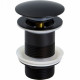 Донный клапан Bronze de Luxe Scandi 21971/1B click-clack черный матовый для раковины  (21971/1B)