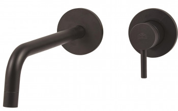 Встраиваемый смеситель для раковины Paffoni Light черный матовый LIG006NO70