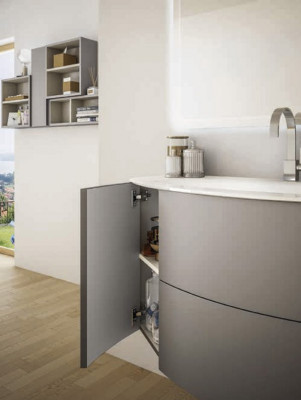 Тумба под раковину Cezares Eden 54407 121 см подвесная, цвет grigio talpa opaco