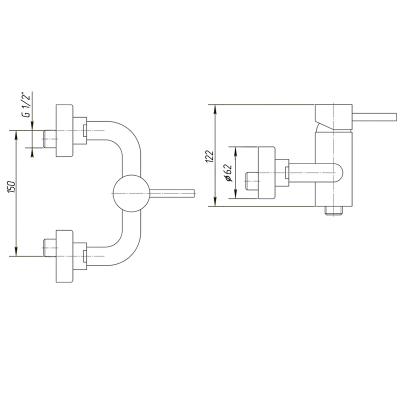 MIGLIORE Fortis 18654 смеситель для душа, хром