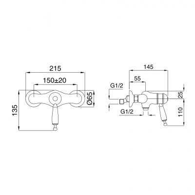 MIGLIORE Oxford 19130 смеситель для душа с термостатом, хром