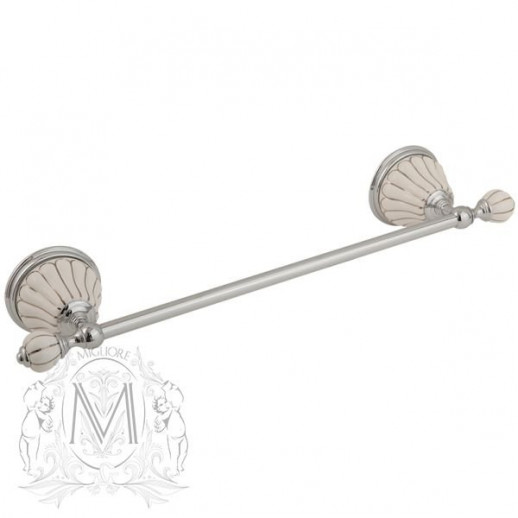 MIGLIORE Olivia 17562 полотенцедержатель одинарный 40 см, хром/декор платина