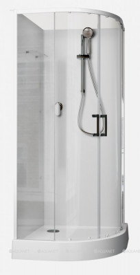 Душевая кабина Aquanet Passion EVO 100x100 R White четверть круга (00281965)