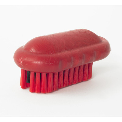 Haccper Щетка для мытья рук и ногтей с комбинированной щетиной, 127 мм, красная
