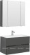 Комплект мебели для ванной Aquanet Алвита 90 серый антрацит (00241388)  (00241388)
