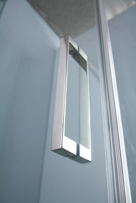 Душевой уголок CEZARES 80 x 80 x 195 см полукруглая хром (SLIDER-R-2-80/90-C-Cr)