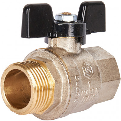 Кран шаровой полнопроходной, ВР/НР, ручка бабочка 1 STOUT (SVB-0004-000025)