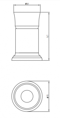 MIGLIORE 27751 стакан универсальный, стекло прозрачное