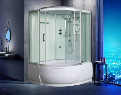 Душевая кабина WeltWasser WW500 Emmer 11055-2 110x110 10000004652 профиль хром четверть круга