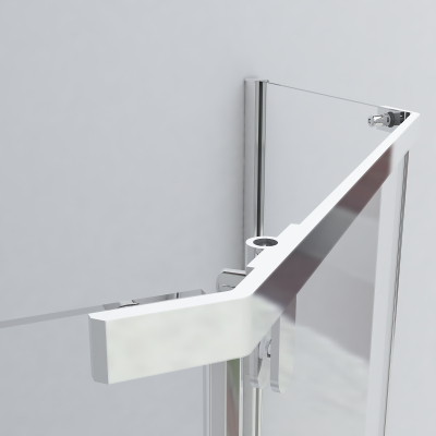 Душевой уголок Vincea Stresa VSP-1S900CLB 900х900 черный стекло прозрачное