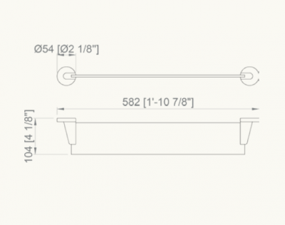 NOFER Hotel 16415.B полка стеклянная