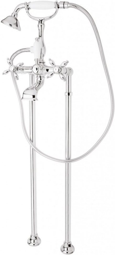 Напольный смеситель для ванны с ручным душем и шлангом 150 см CEZARES NOSTALGIA-VDP-01-Bi