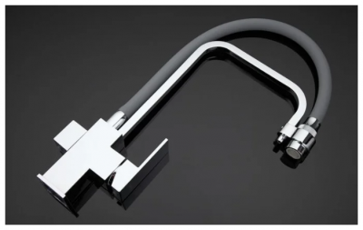 Смеситель для кухни под фильтр Gappo G4398-4, серый/хром