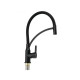 Смеситель для кухни с гибким изливом Shevanik S643H-3, черный (S643H-3)