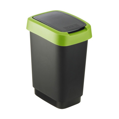 Rotho Контейнер для мусора  50 л TWISТ чёрный/зелёный