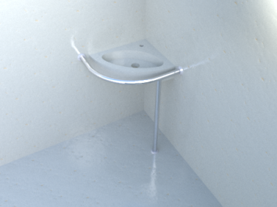 Раковина для инвалидов DS IF35 угловая 440х405х180 мм