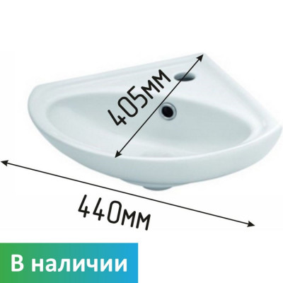 Раковина для инвалидов DS IF35 угловая 440х405х180 мм