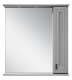 Зеркальный шкаф Misty Лувр 75 правый серый 750x800 ПЛвр030751504П  (П-Лвр03075-1504П)