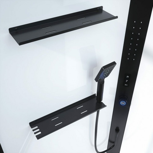 Душевая кабина Black&White Galaxy G8035 90x90 8035000 с гидромассажем форма призма