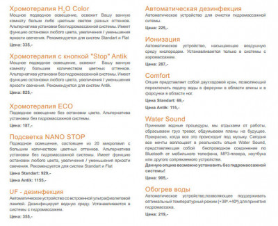 Ravak GR00001050 ACTIV HYDRO STANDART гидромассажная система