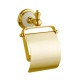 Настенный держатель туалетной бумаги Boheme Palazzo Bianco 10101 с крышкой золото  (10101)