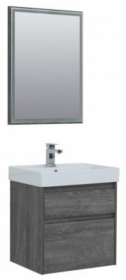 Мебель для ванной Aquanet Nova Lite 60 дуб рошелье (2 ящика) напольная/подвесная (00242920)