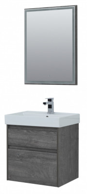 Мебель для ванной Aquanet Nova Lite 60 дуб рошелье (2 ящика) напольная/подвесная (00242920)